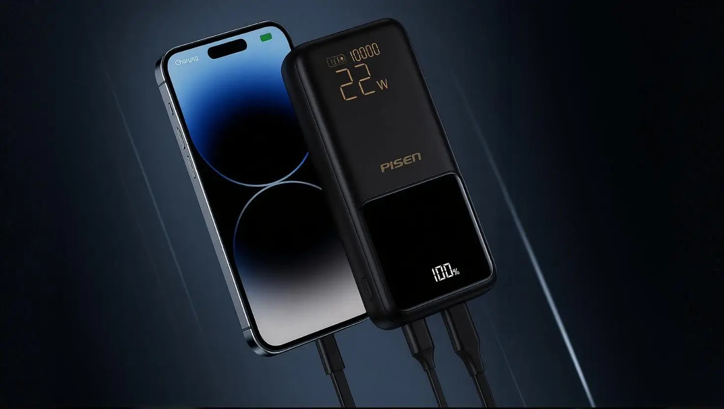 PISEN Digital Display Power Bank 30000mAh 22.5W