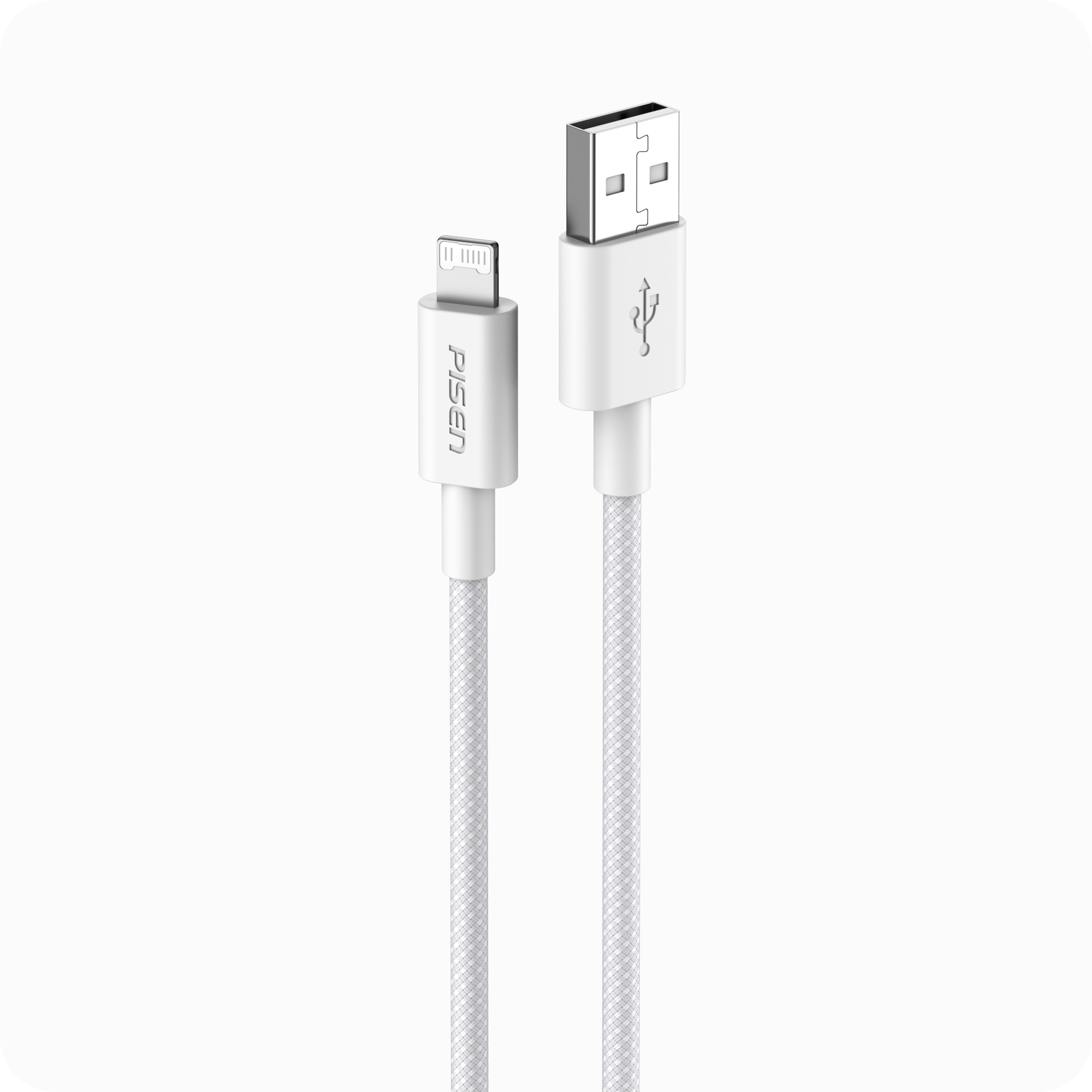 PISEN A to L 12W colorful braided data cable AL34 - PisenBiz