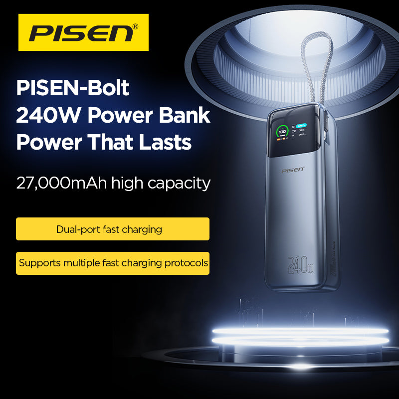 PISEN Bolt 240W 27000mAh Power Bank TP-D106
