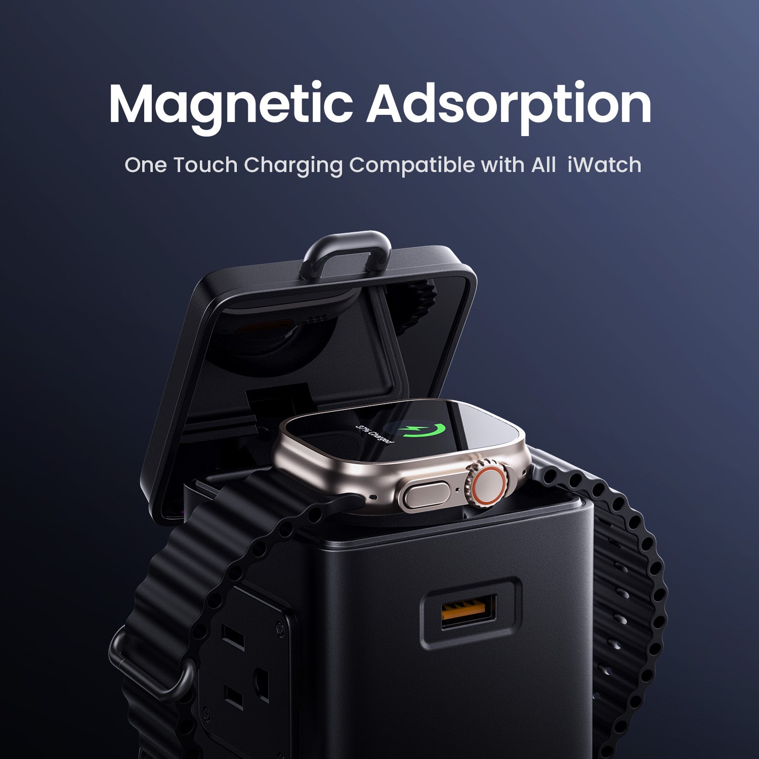 Magnetic Adsorption One Touch charging compatible with All iwatch