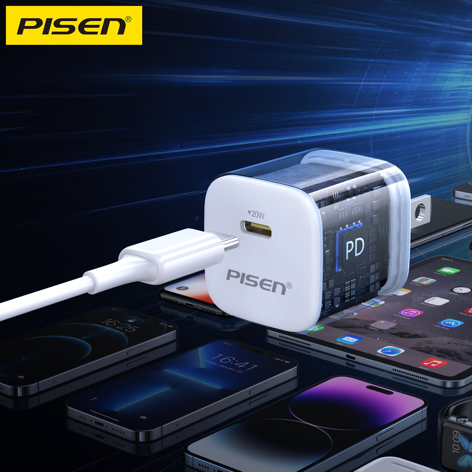 PISEN Mr White PD20W Quick Charger (US)