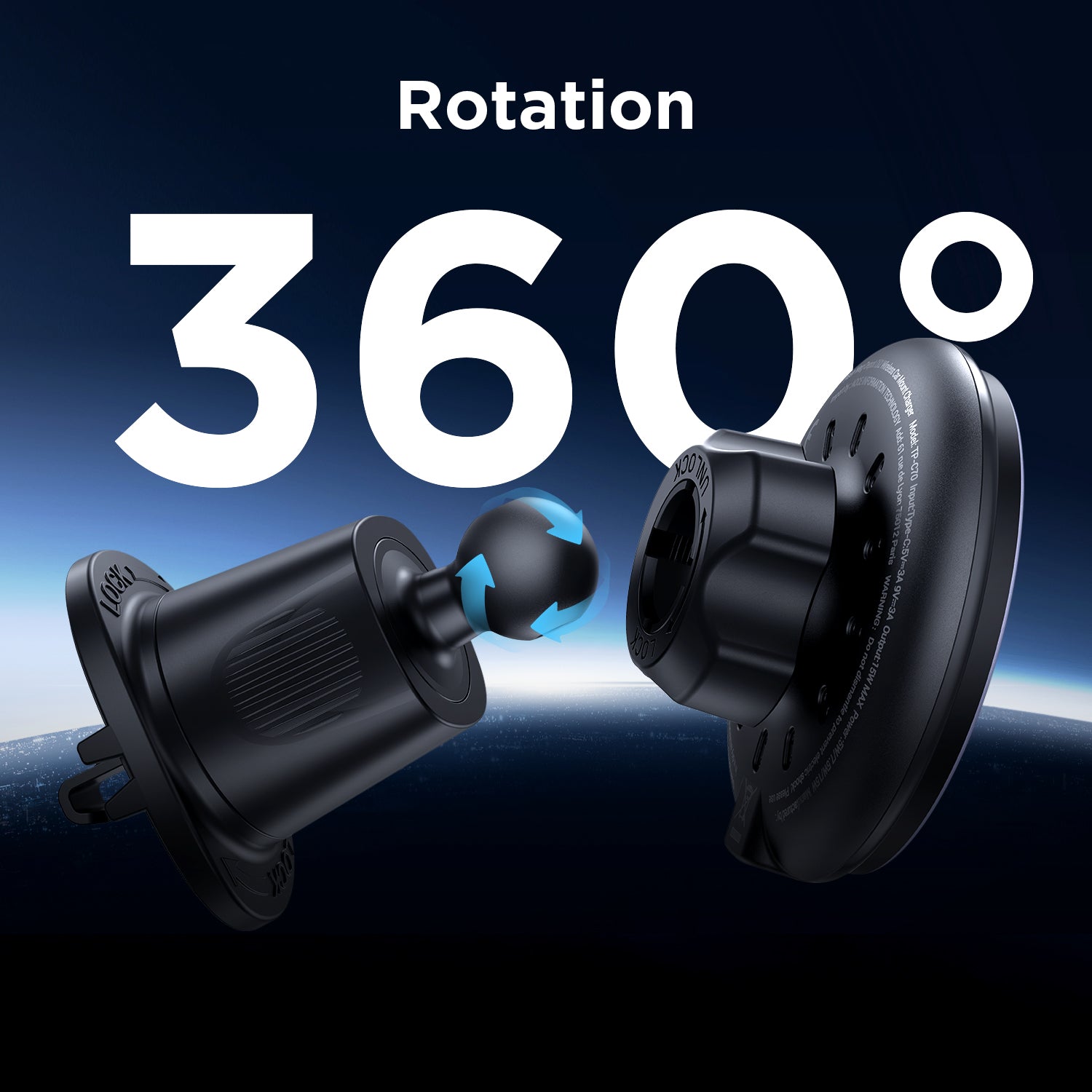 15W Qi2 Wireless Fast charger 360 Rotation