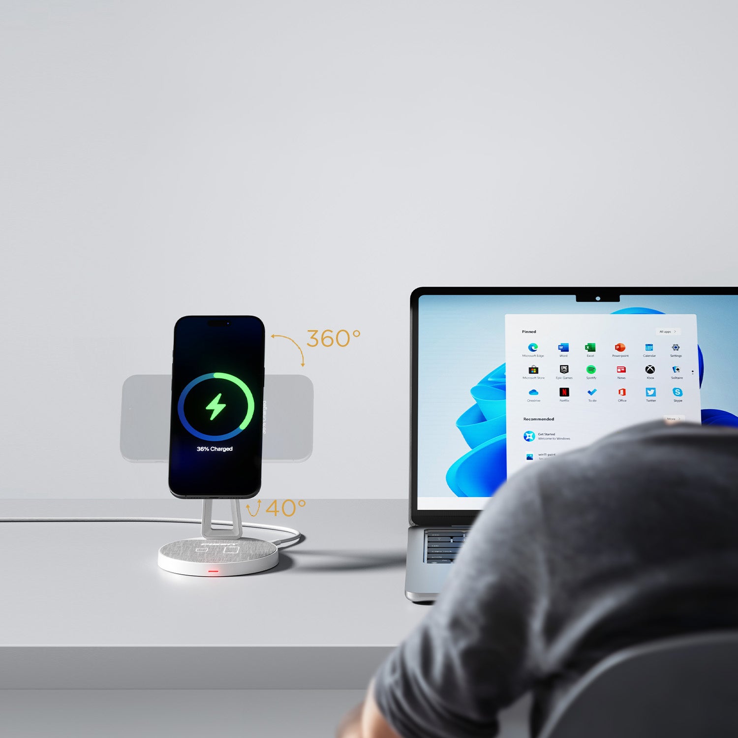 2-in-1 Wireless Charging Stand