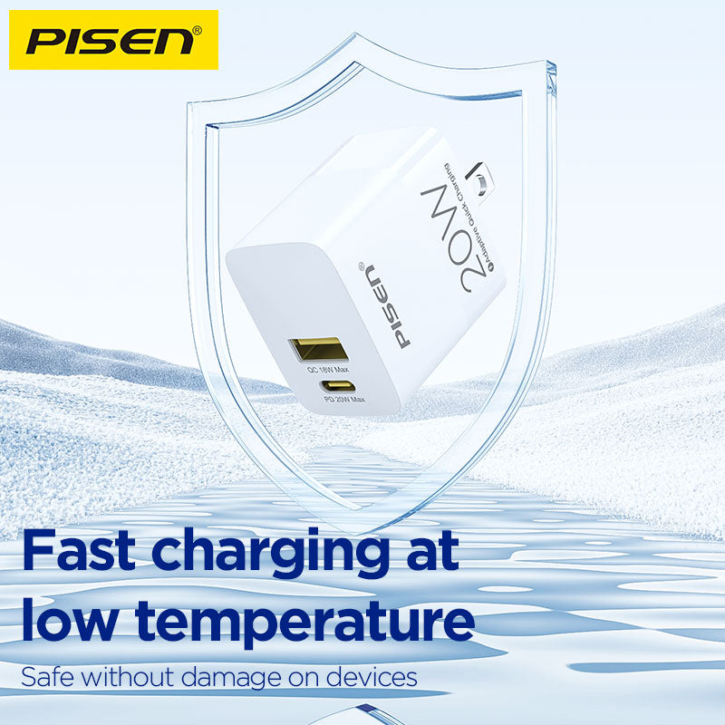 PISEN PD20W Folding Fast Charger A+C Ports (US) - PisenUS