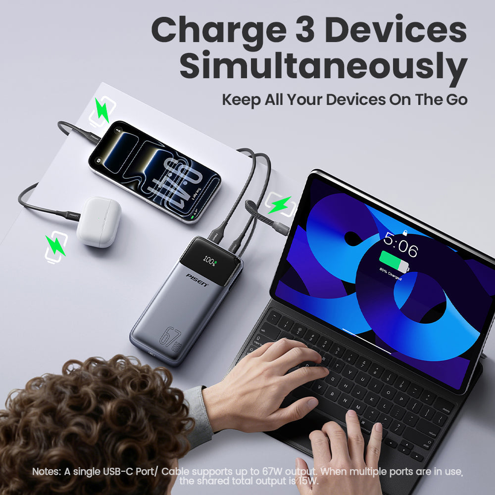 PISEN Bolt 67W 20000mAh Power Bank TP-D108