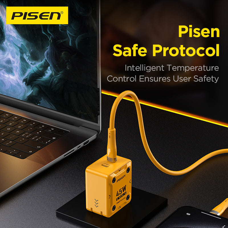 PISEN Mecha 45W 2-Port Fast Charger(US) TS-C187