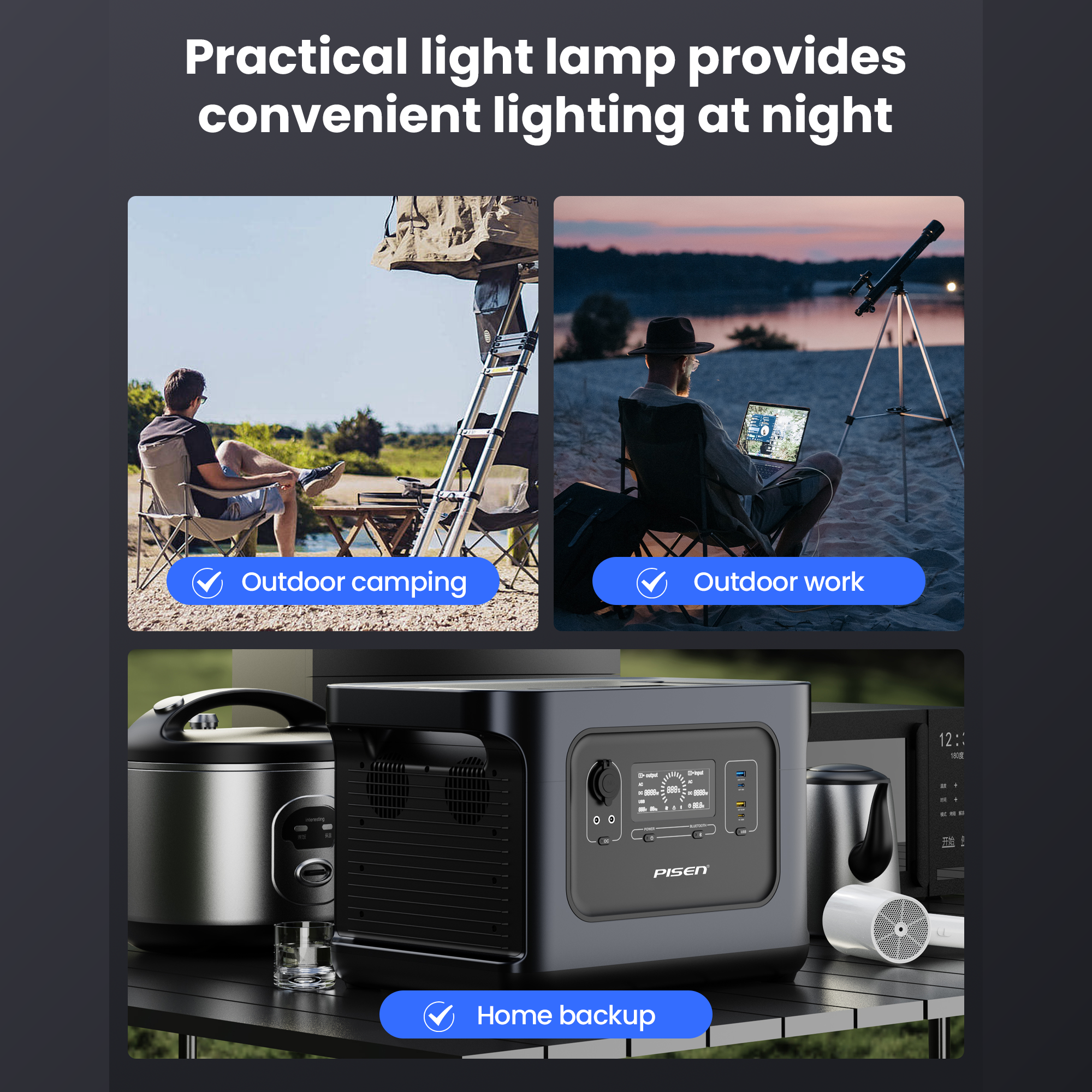 PISEN Outdoor Power Supply 2150.4Wh | 2000W TS-OPS10