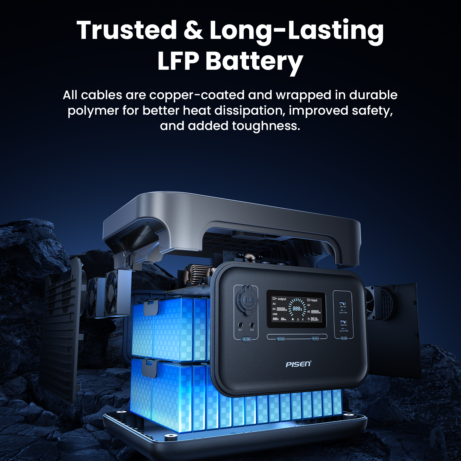 PISEN Outdoor Power Supply 2150.4Wh | 2000W TS-OPS10