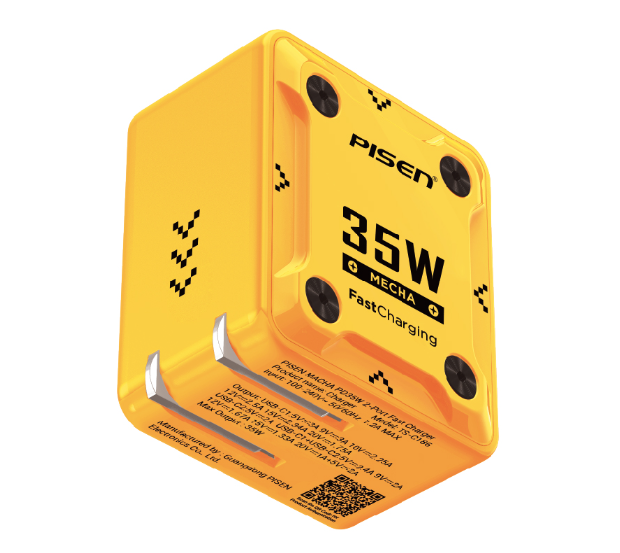 PISEN- Mecha 35/W45W 2-Port Fast Charger