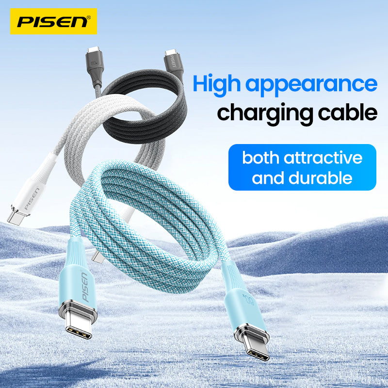 Pisen-NoirSync USB-C TO USB-C 60W Cable(Grey)