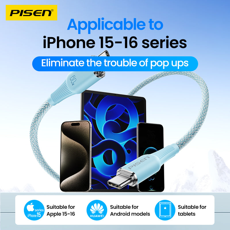 Pisen-NoirSync USB-C TO USB-C 60W Cable(Grey)