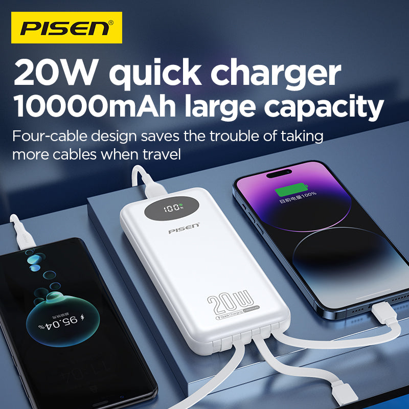 PowerLink 4 in 1 Fast Charging 10000mAh Power Bank