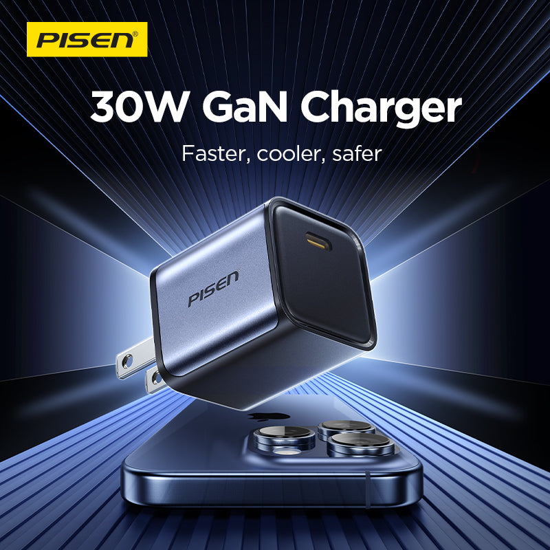 PISEN BOLT Lite 30W 1-Port GaN Fast Charger(US) TP-C62