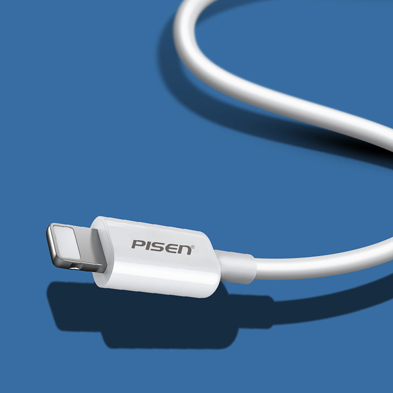 PISEN Mr White USB-A to Lightning Cable 1000mm (White) AL05-1000