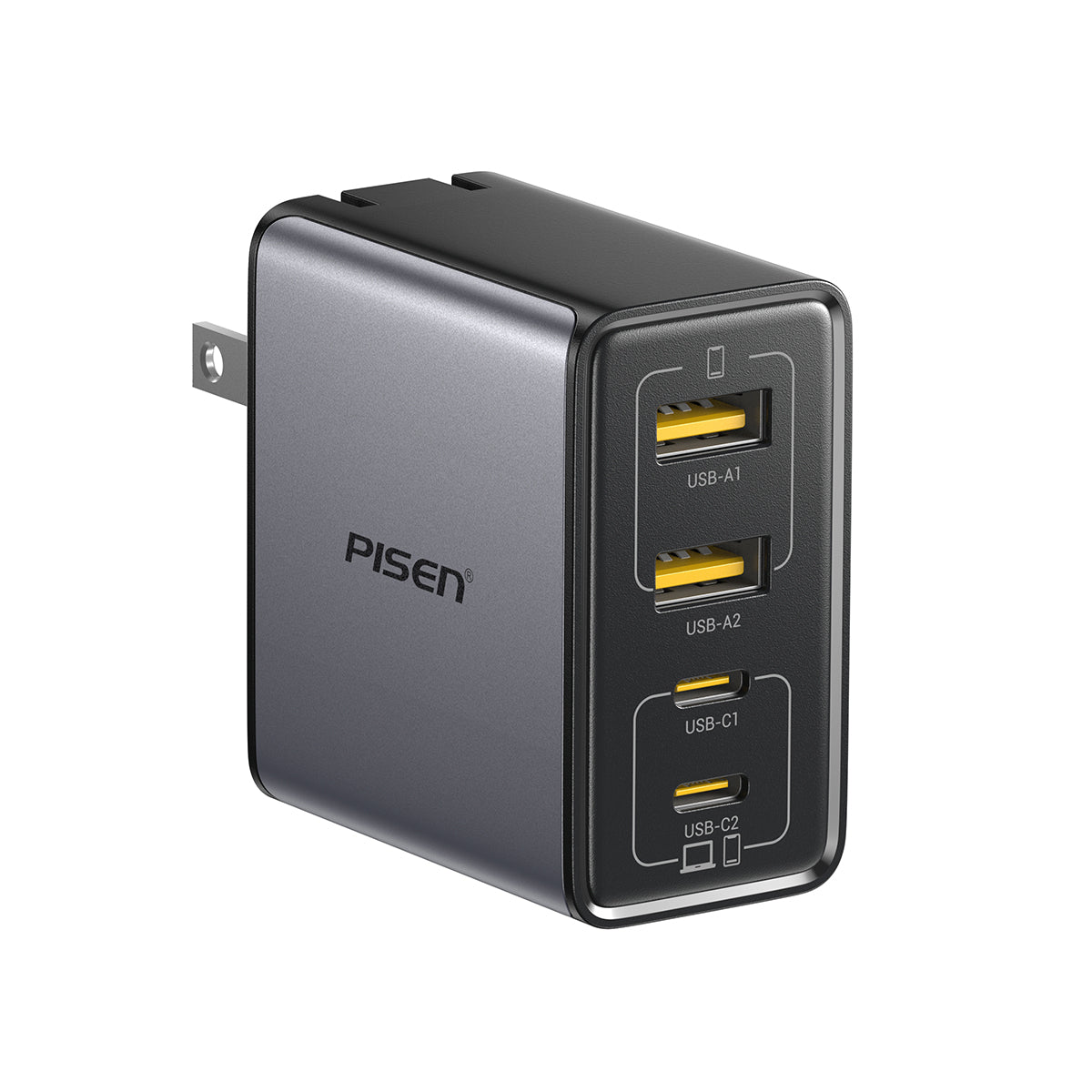 Bolt Utility 65W Charger (4 Ports ) - PisenUS