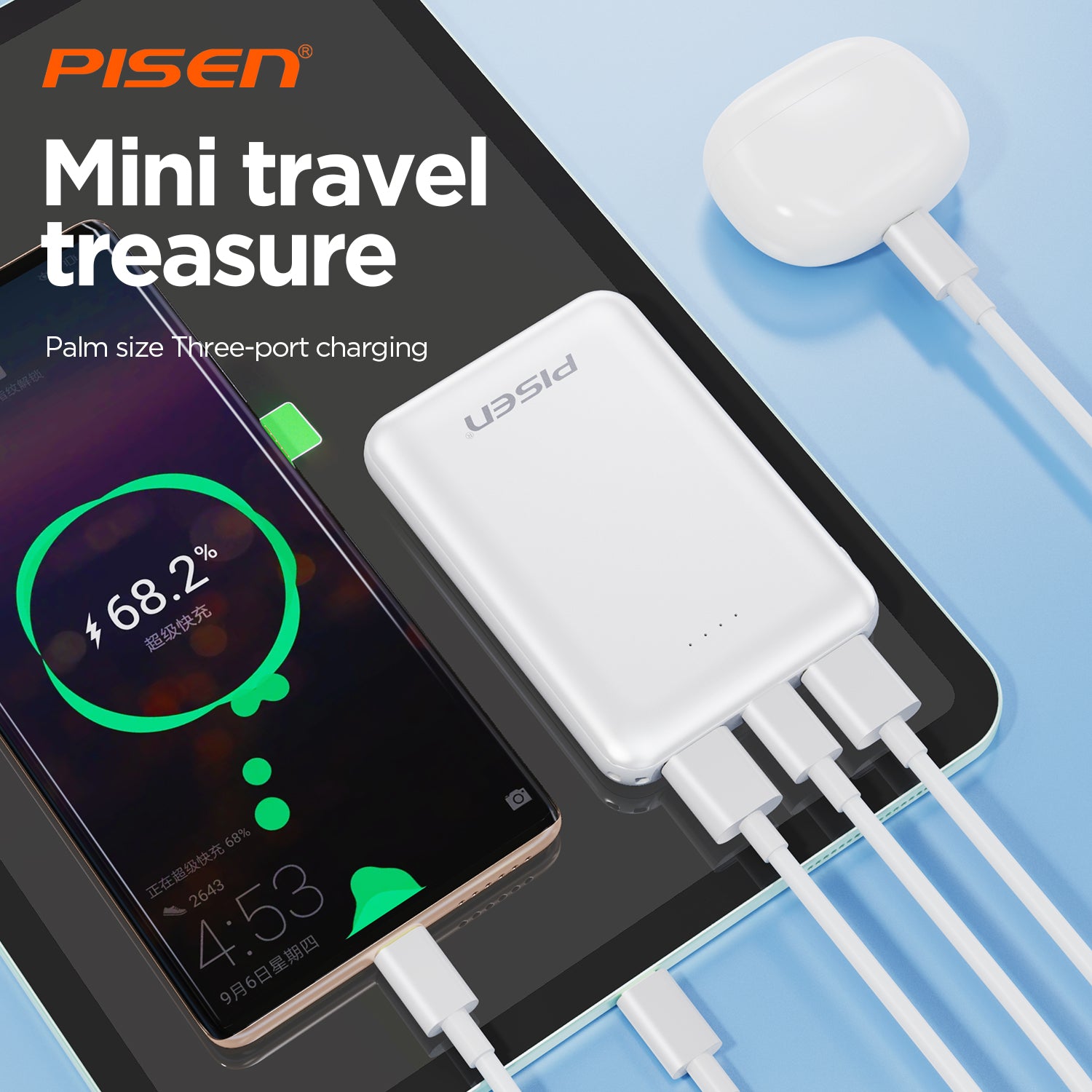 Mr. White Mini Power Bank 5000mAh TP-D34