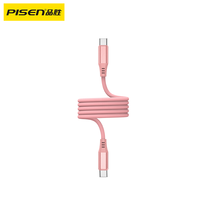 PISEN C to C 60W magnetic braided fast charging data cable 1m