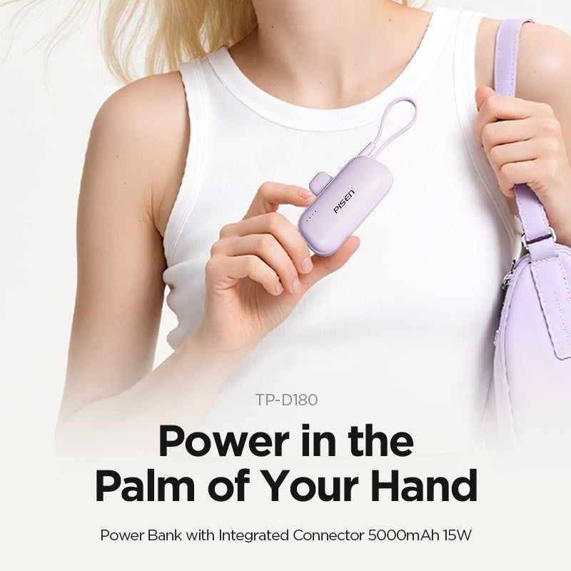 PISEN Tiny 15W Mini 5000mAh Power Bank TP-D180