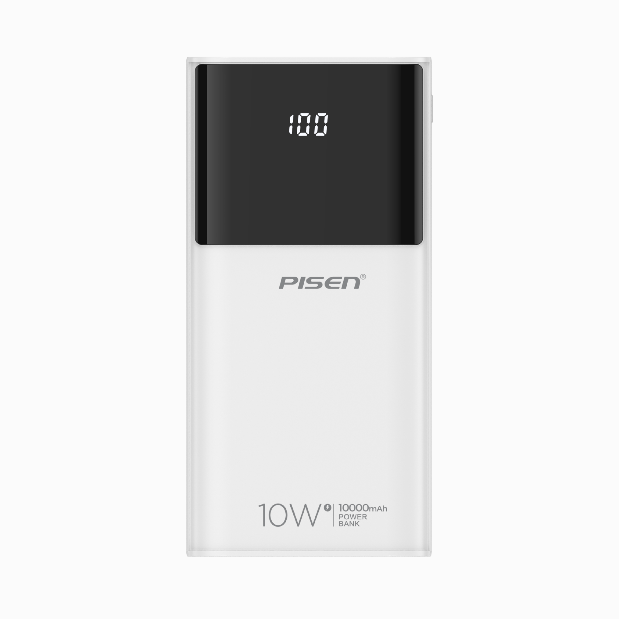 PISEN Mr White Digital 10000mAh Power Bank (White) TP-D33