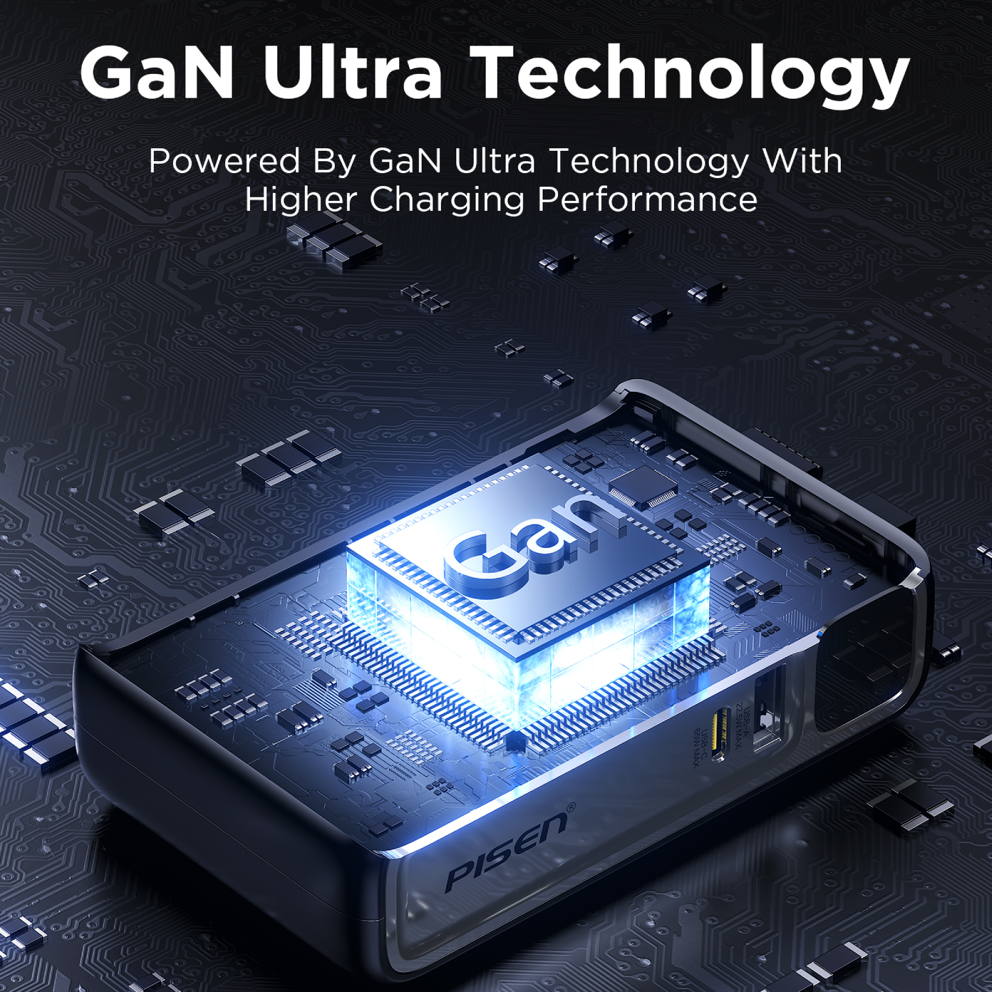 PISEN Power Box 87W GaN 10000mAh Set Power Bank(Black) TS-D319