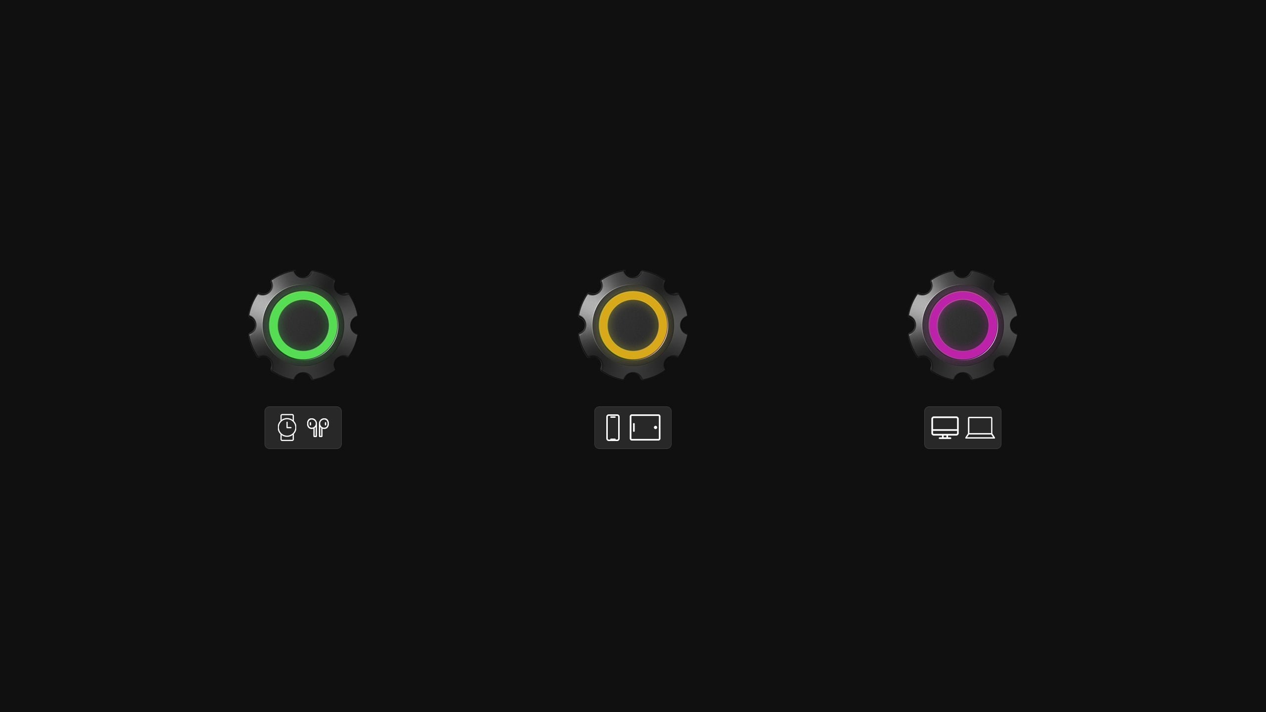 The light appears to breath when charging is in progress